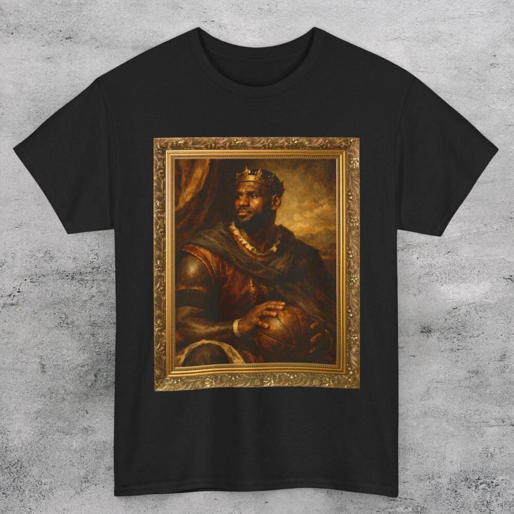 Lebron James Portrait Masterpiece Unisex T Shirt Lakers